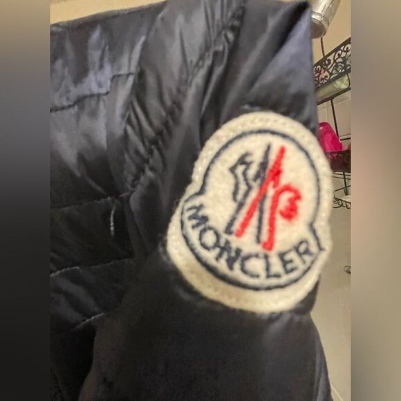 Moncler Puffer Dress - Wool Mini Dress - Size: XXS - Blue - Y2k Mini Skirt - Picture 3 of 5